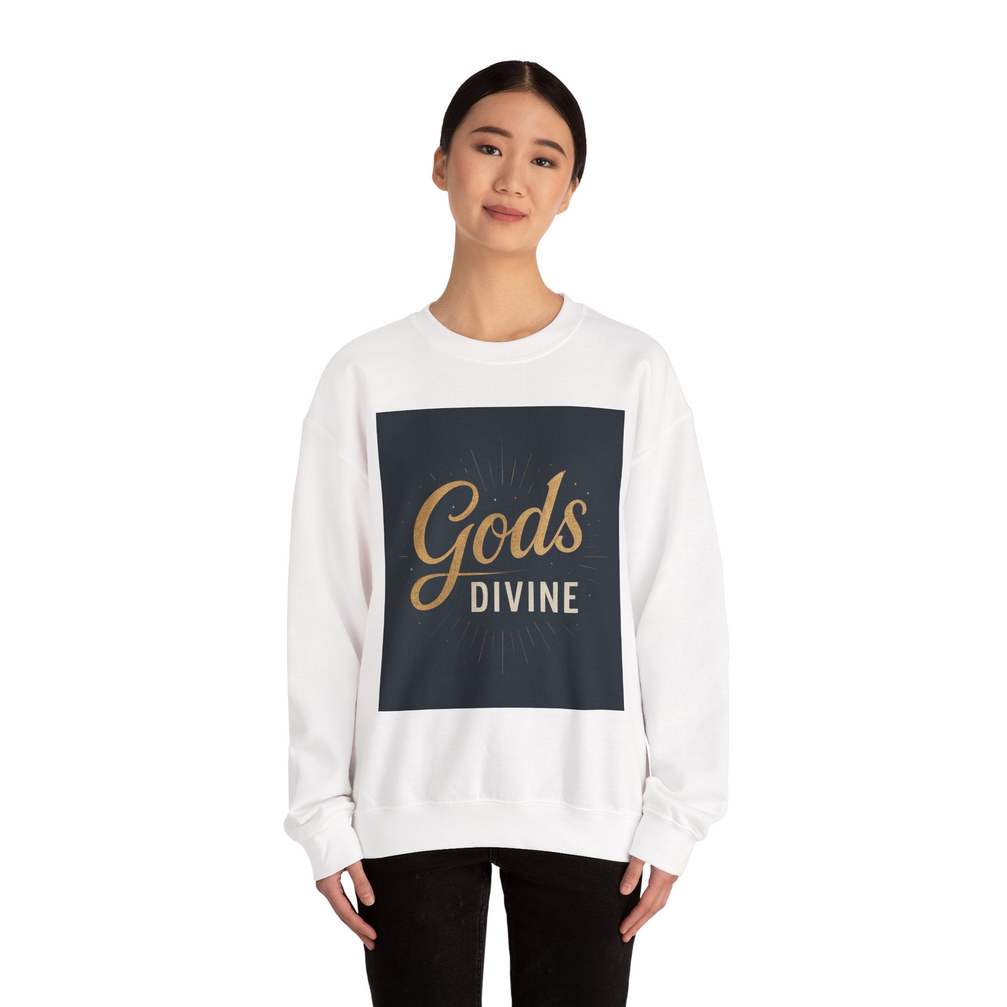 Religious Sweatshirt, Christian Apparel, Spiritual Jumper, Deity Pullover, Sacred Clothing