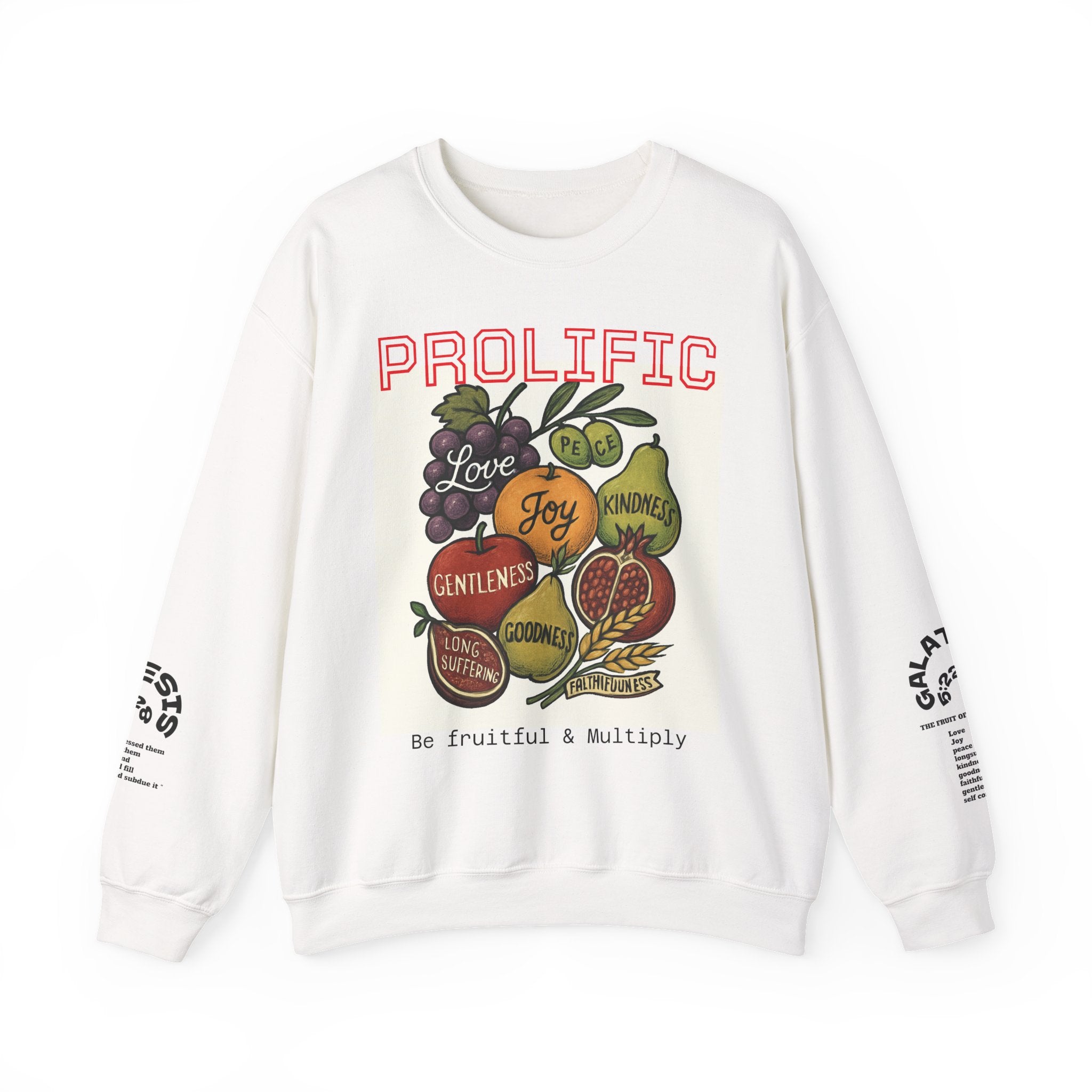 Prolific Crewneck Sweatshirt — Inspirational 'Prolific' Graphic Sweatshirt