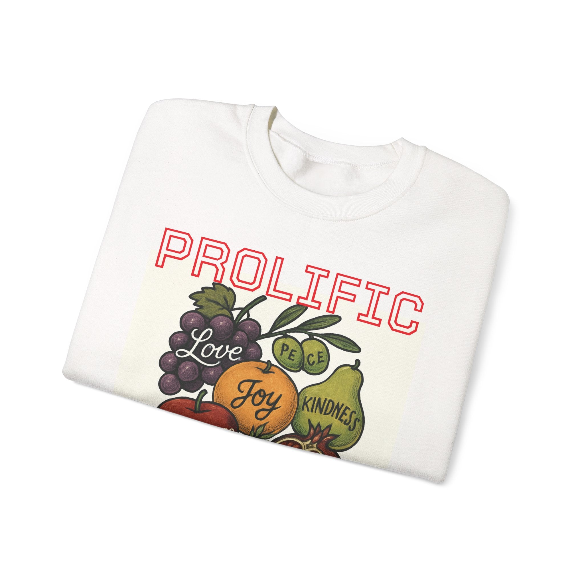 Prolific Crewneck Sweatshirt — Inspirational 'Prolific' Graphic Sweatshirt